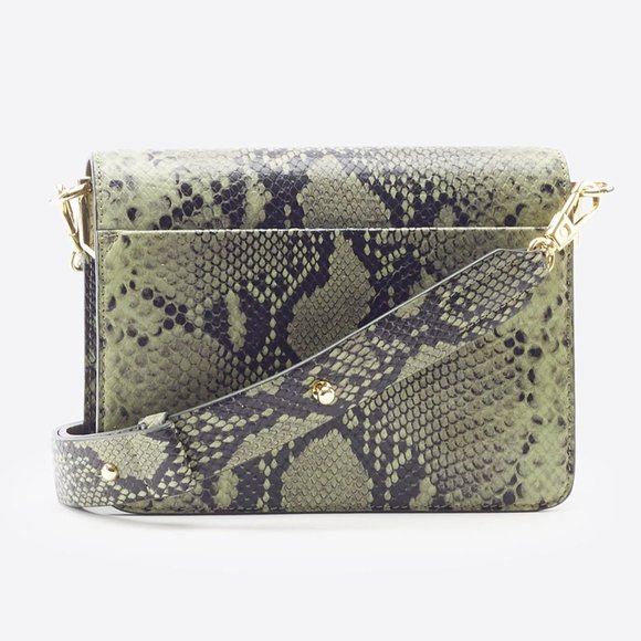 3.1 Phillip Lim Green Snakeskin Alix Mini Shoulder Bag NWT - Picture 5 of 12